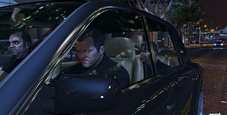 Fahrzeuge auf einer Straße in Los Santos