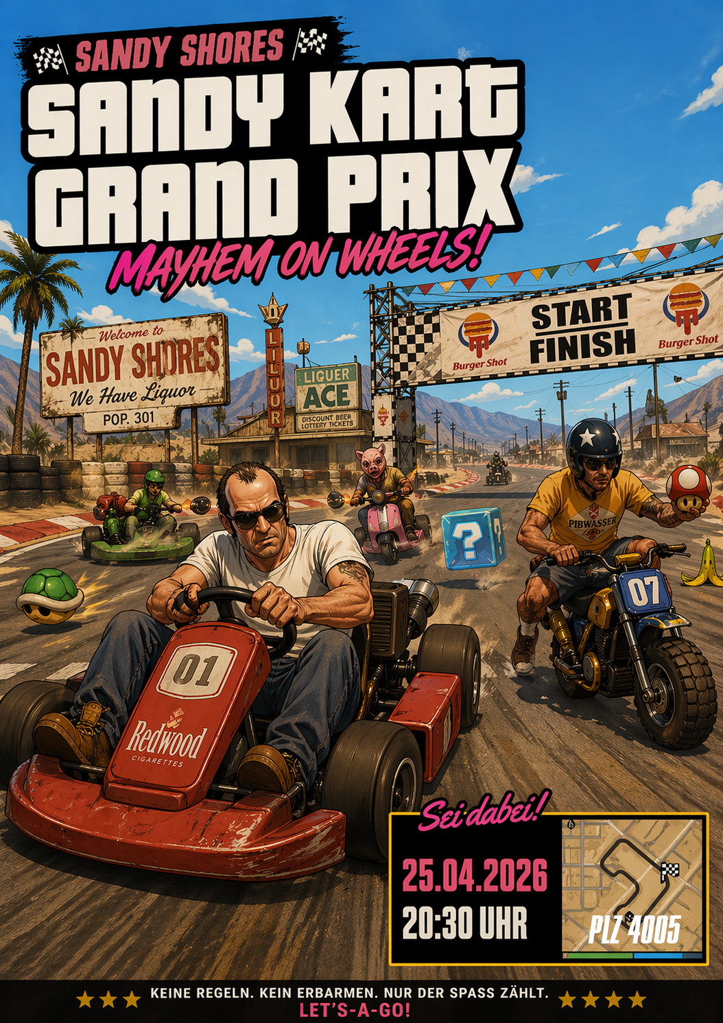 Der Sandy Kart Grand Prix ruft!